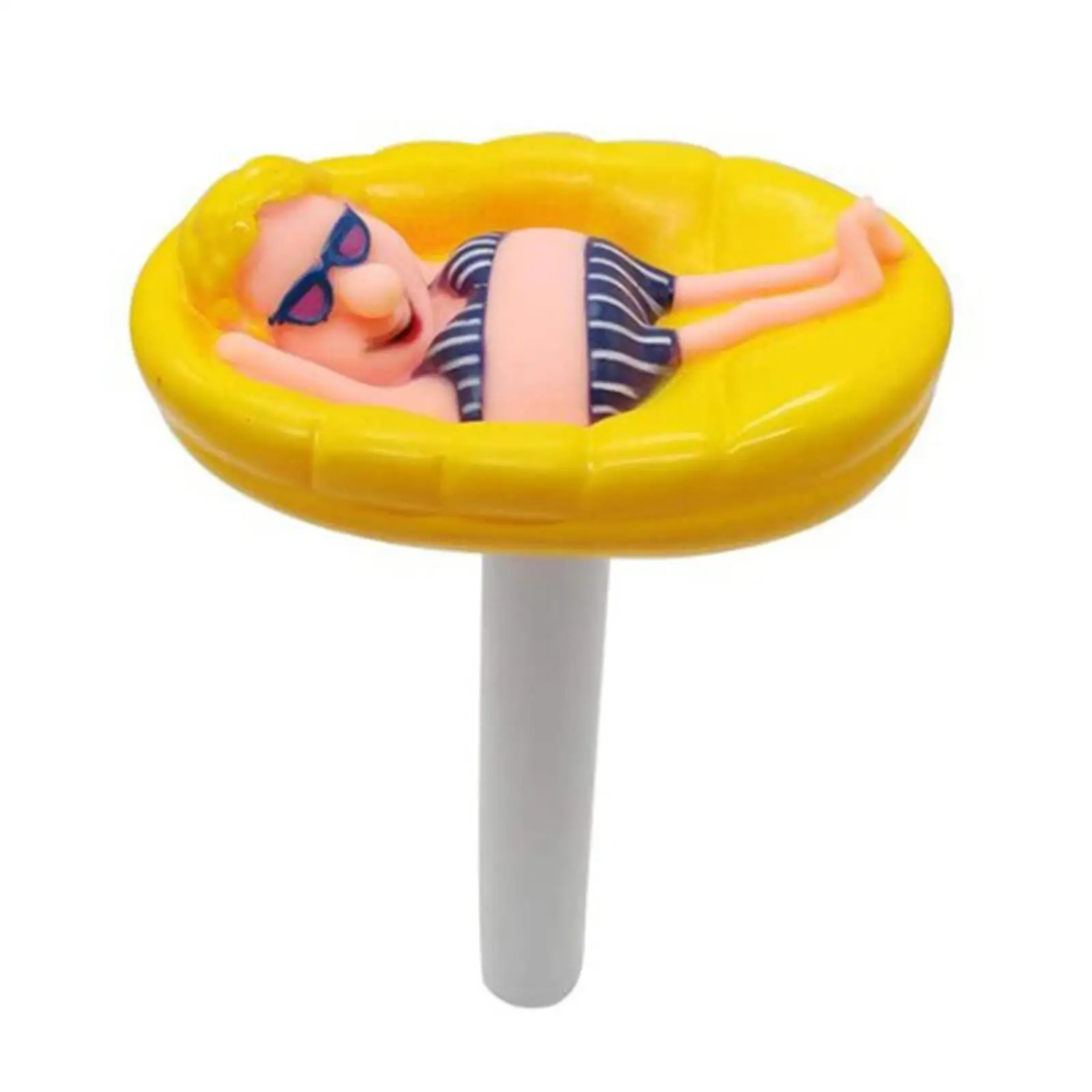 ميزان حرارة حمام السباحة العائم مضحك لأحواض السمك في الأماكن المغلقة والخارجية #3