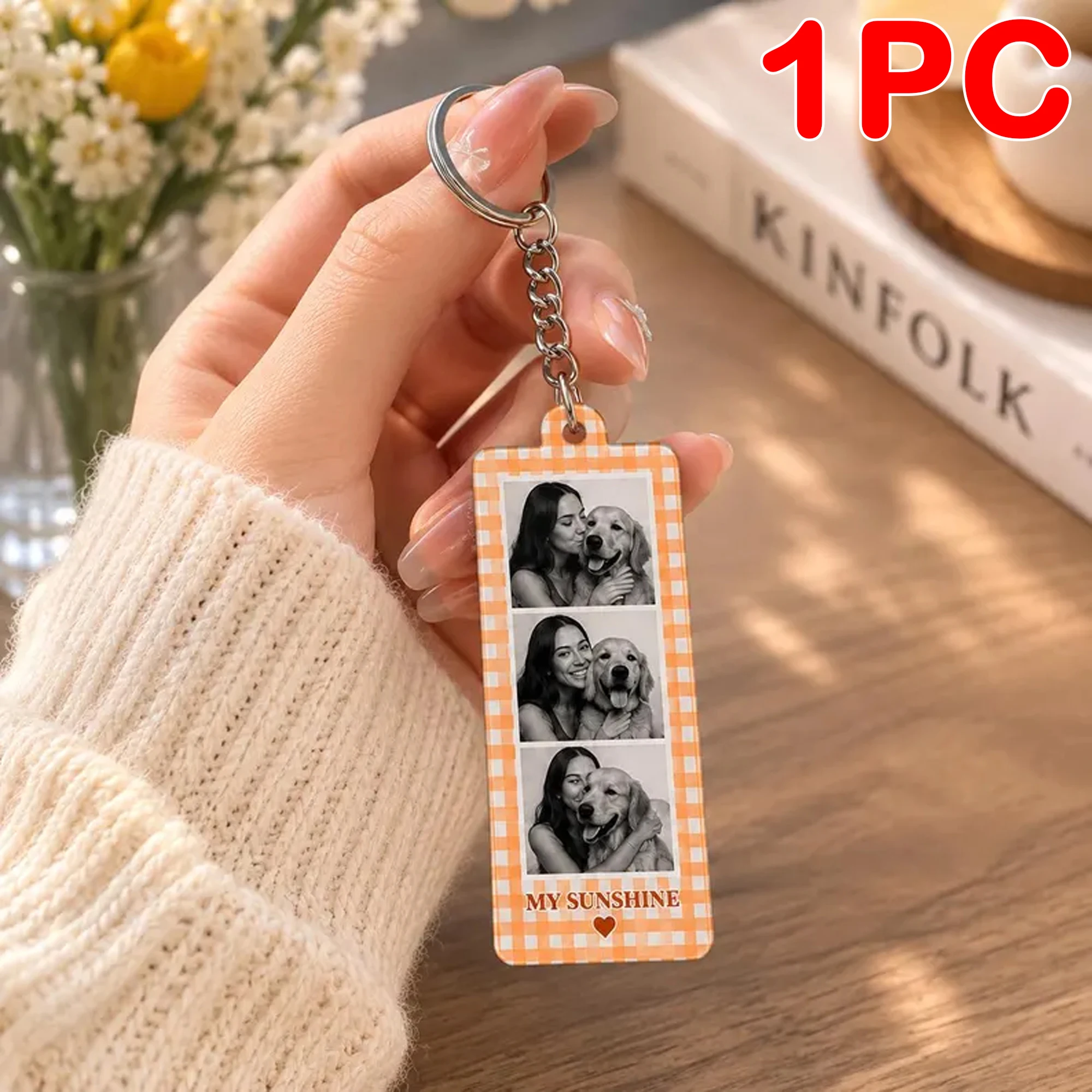 Personalized Photo Frame Keychain