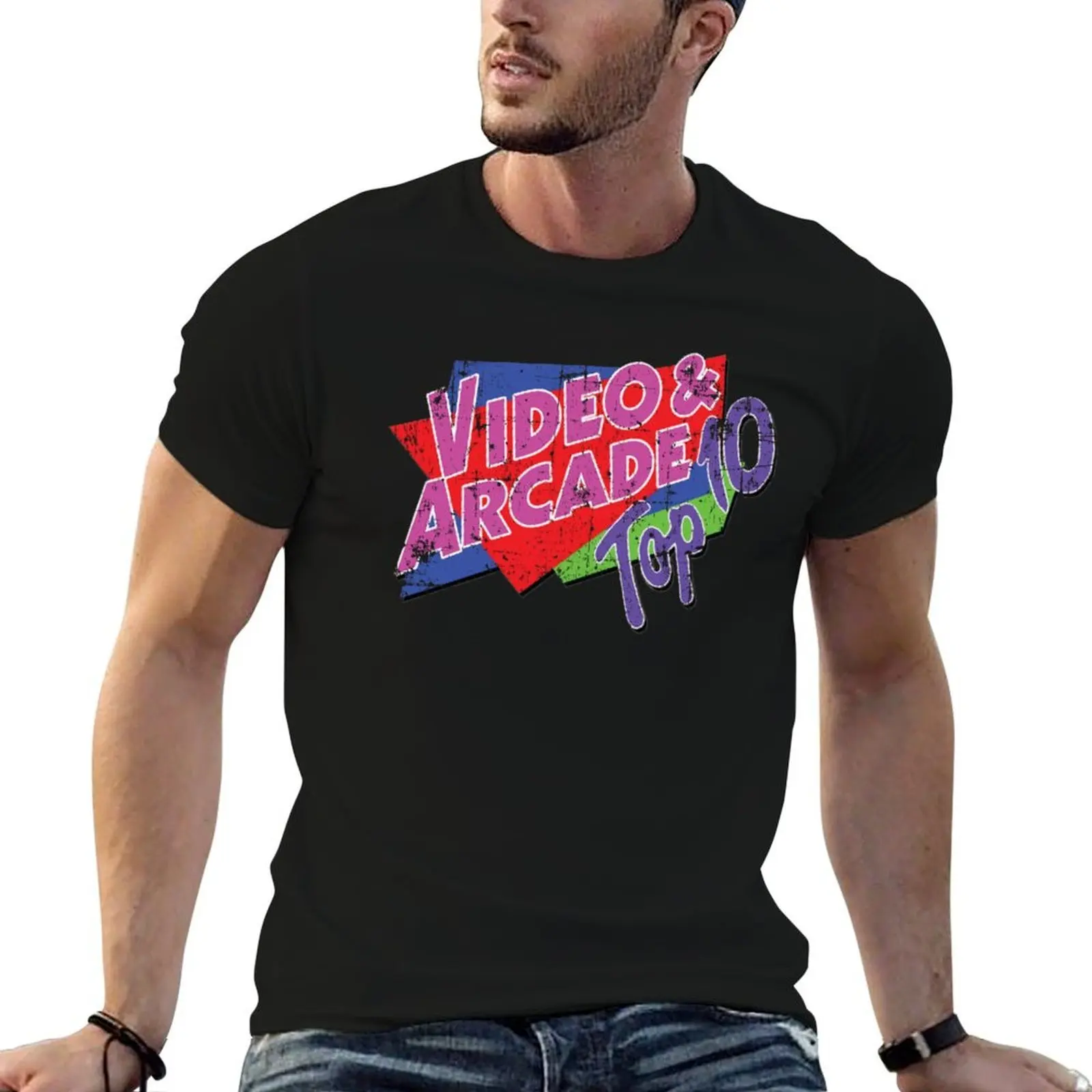 Vintage - Video and Arcade Top 10 T-Shirt blue lock anime figures men clothing