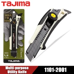 TAJIMA DFC-L561W Cuchillo multiusos Cuchillo retráctil automático con hoja tipo L reemplazable de 18 mm de ancho Cuchillo para papel tapiz