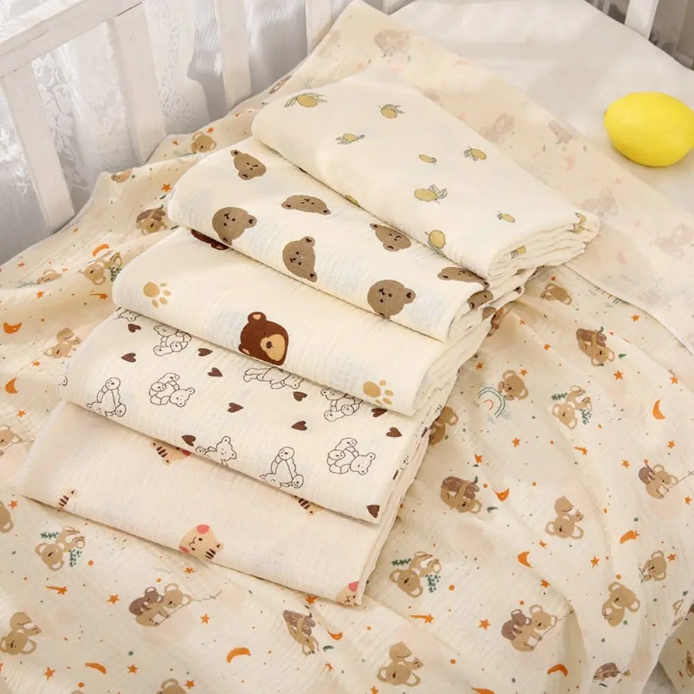 

Air Filter Cotton Infant Strappy Blanket Cartoon Soft Baby Swaddle Blanket Breathable Warm Newborn Blanket Wraps