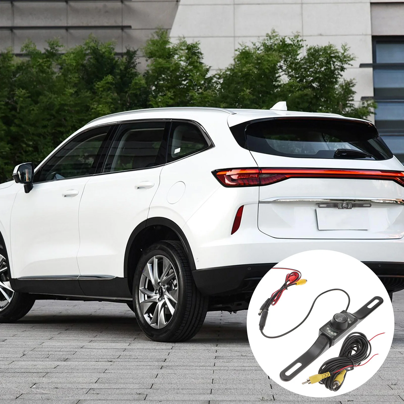 

Reversing Camera 170 Degree High Definition Night Vision Waterproof Shockproof Car Rear View Fits All Vehicles Easy Install ABS