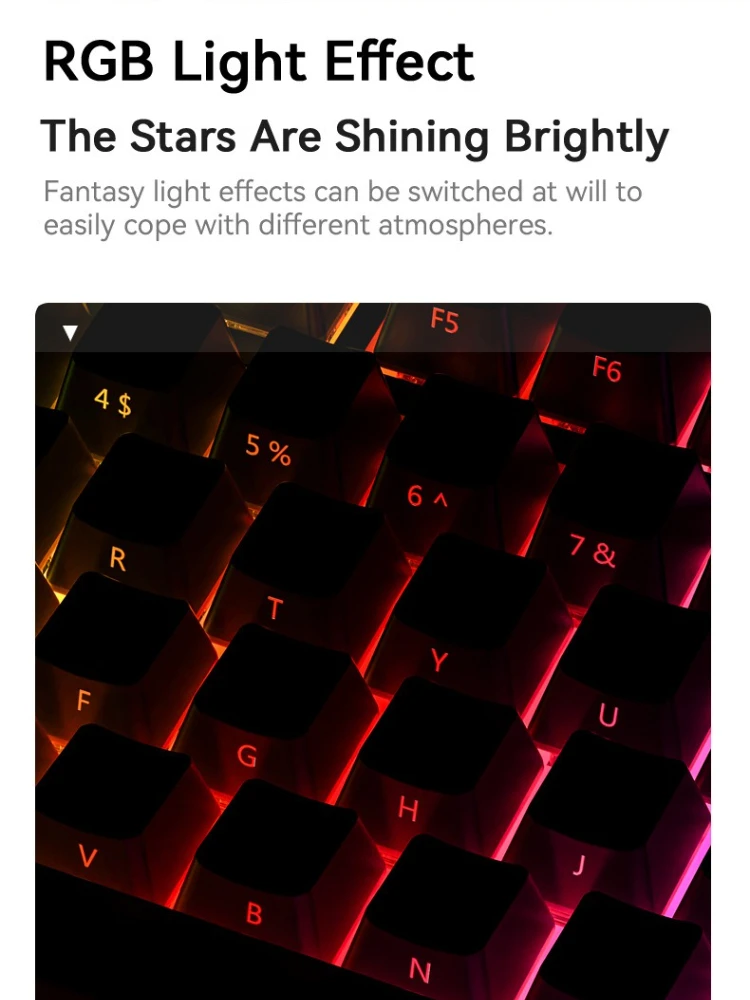 لوحة مفاتيح ميكانيكية تعمل بالبلوتوث من Attack Shark X85، هيكل حشية قابل للتبديل السريع ثلاثي الوضع، لوحة مفاتيح ألعاب مخصصة RGB