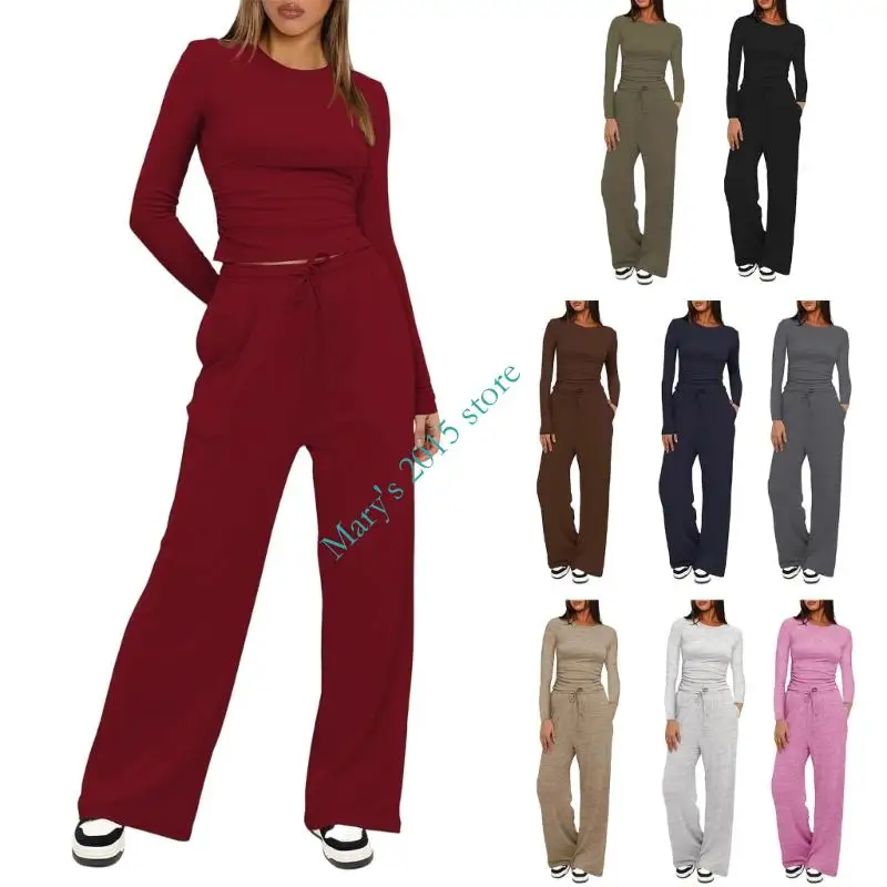 

E15F комплекты для отдыха из 2 предметов для женщин, осенние дорожные наряды, 2025, спортивные костюмы из двух предметов, модная