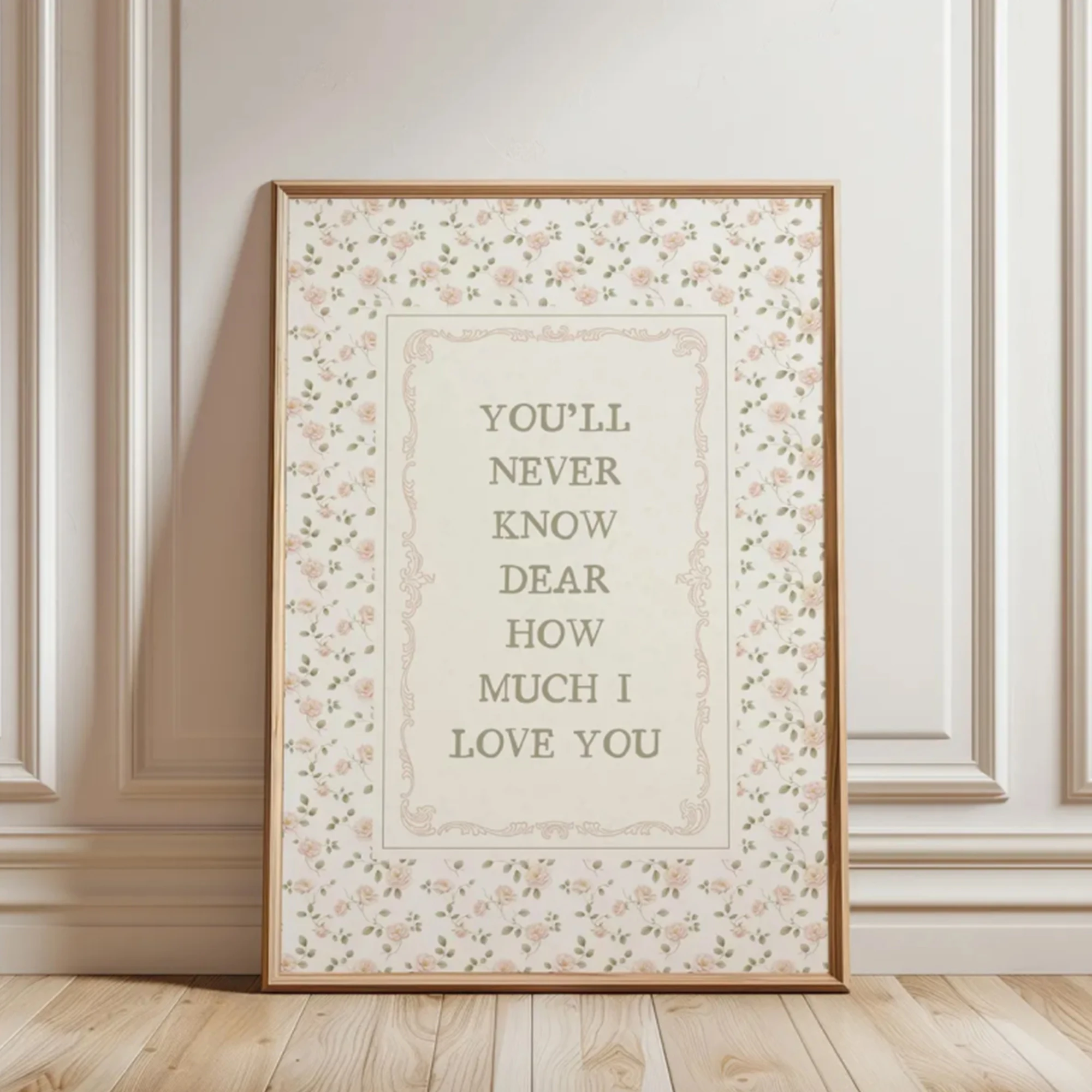 You'll Never Know Dear Nursery Wandkunst-Druck auf Leinwand, Gemälde, Poster, Bild für Wohnzimmer, Schlafzimmer, Mädchenzimmer, Heimdekoration