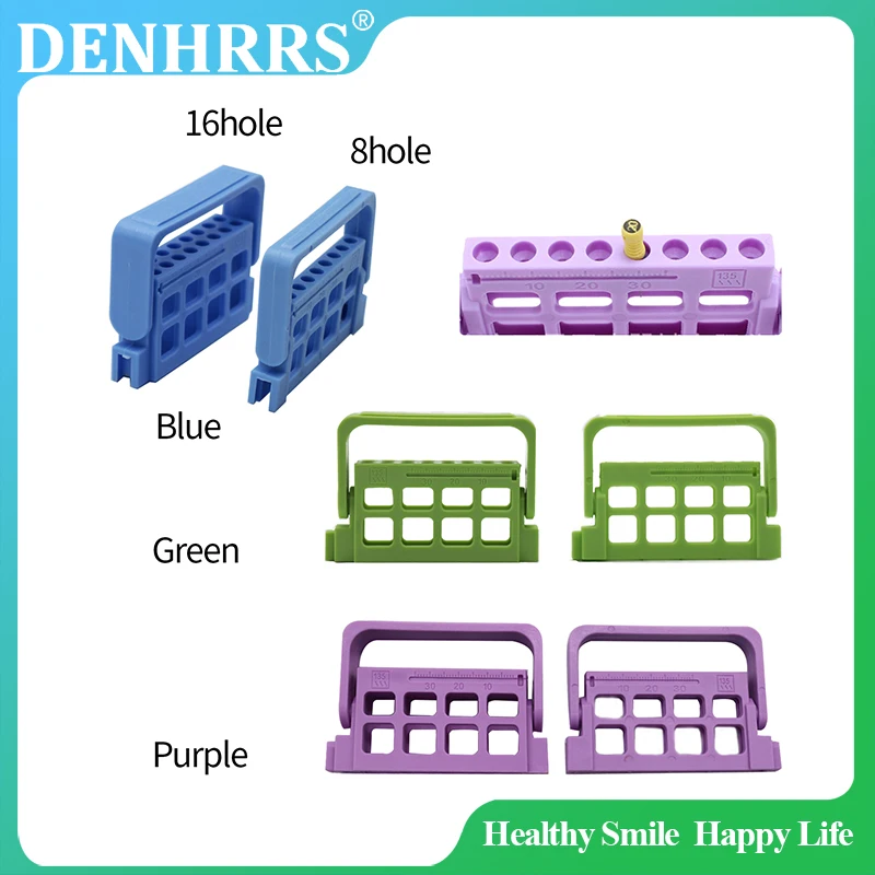 1Pc 8/16 Holes Dental Files Holder Endo Stand Endo Tray For Endodontic Files Organizer Endo Box