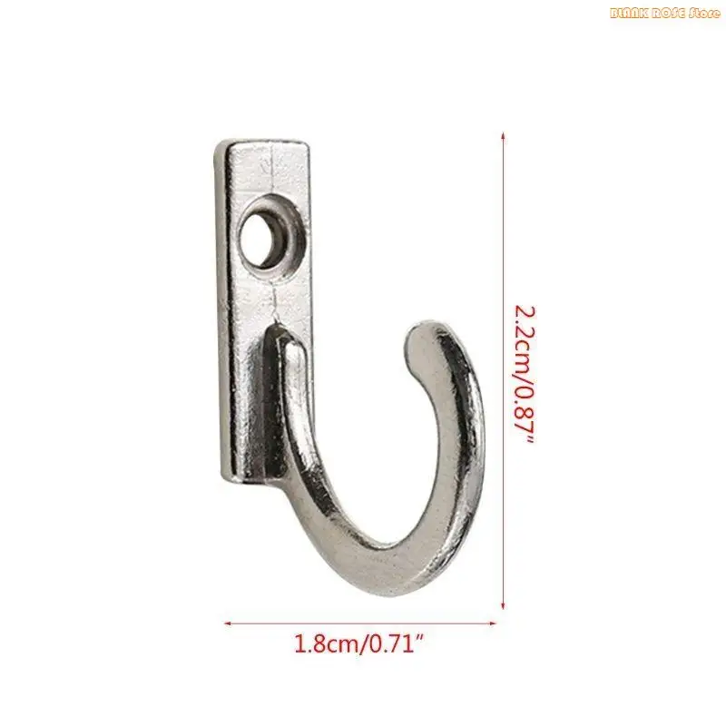 K1AE 10 Pcs Robe Hook Simplicity Hanger Vintage Bronze Small Hooks Easy to Install