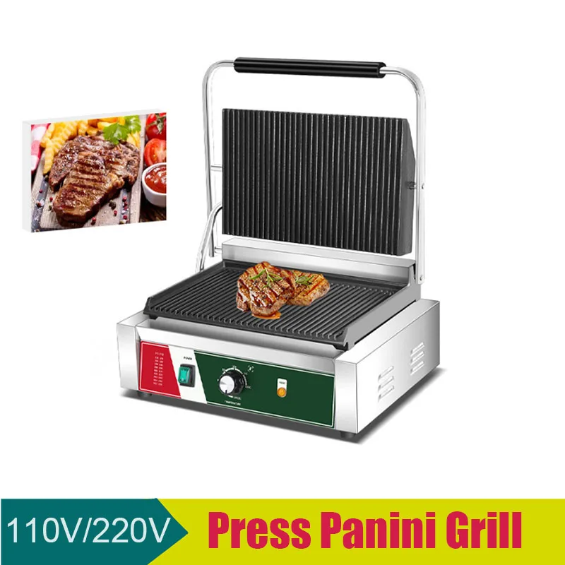 Panini Press Maker Electric Indoor Grill and Panini Maker With Non-Stick Coated Plates