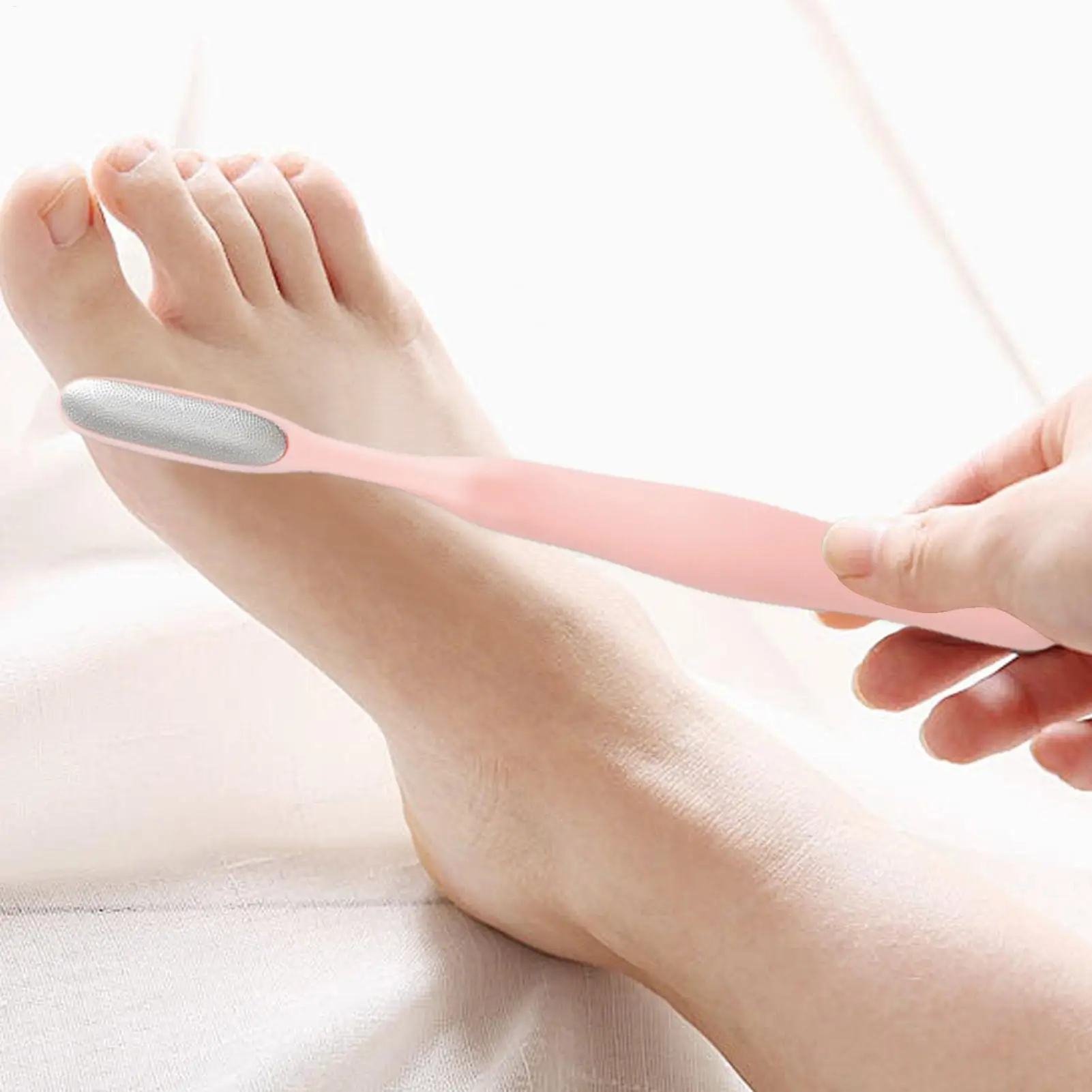 Double headed Foot Files Professional Foot Scrubbing Brush for Dead Skin Removal Pedicure Remover Reusable Stainless Steel File