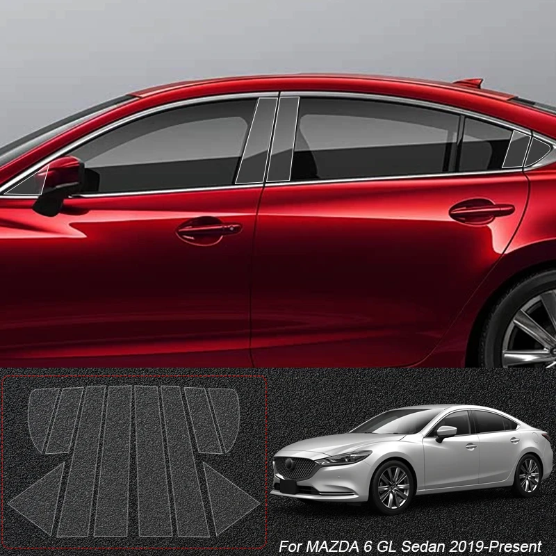 

Автомобильная защитная пленка из ТПУ B Pillars для MAZDA 3 BP 6 GL SEDAN 6E EZ6 CX-5 KF CX-8 KG CX-30 DM CX-50 CX-60 KH CX-80 EZ60, аксессуар