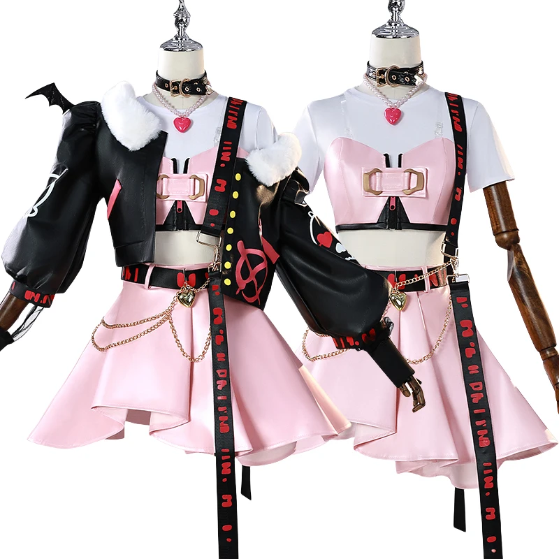 

Rock Luo Tianyi Cosplay Costume Vsinger Luotianyi Women Dress Halloween Carnival Party Comic-con Role Playing Outfit