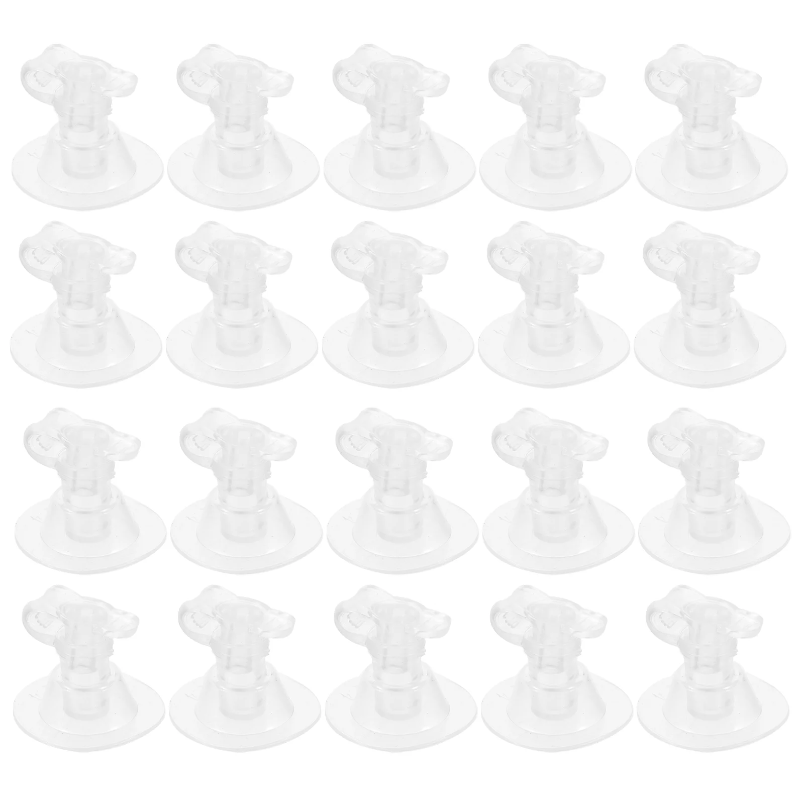 

50 Pcs Inflatable Nozzle for Swimming Ring Multifunctional Gas Refill Tool Adapter Clear Replacement Air Pump Plastic Foot