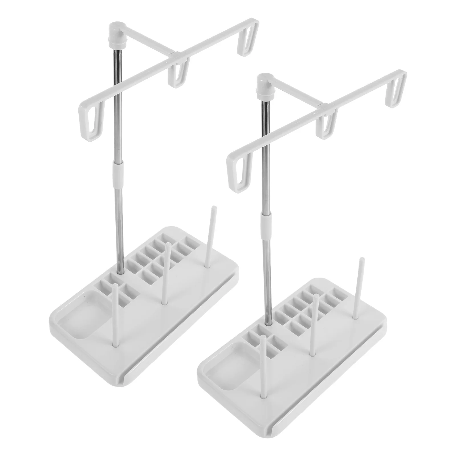 

2pcs Sewing Machine Thread Holder Plastic Rotatable Spool Stand For Embroidery Sewing Spool Organizer Storage Rack