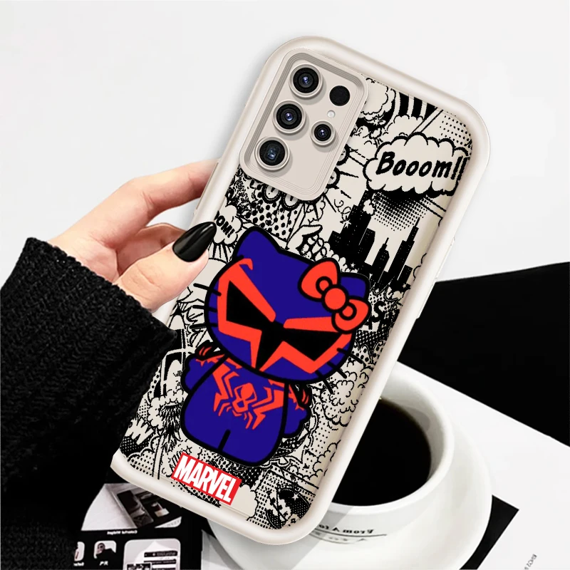 Marvel Cartoon Heroes Cool For Samsung Note 20 S24 S23 S22 S21 S20 Ultra Plus FE A25 A23 A22 A15 A31 5G Eye Ladder Back