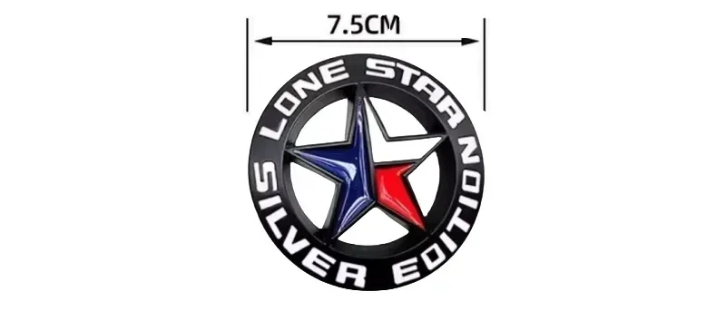 Fit for cherry Jetour Traveller T2 For  Metal Five-pointed Star Decorative Stickers Modified Car Body Side Markings Parts