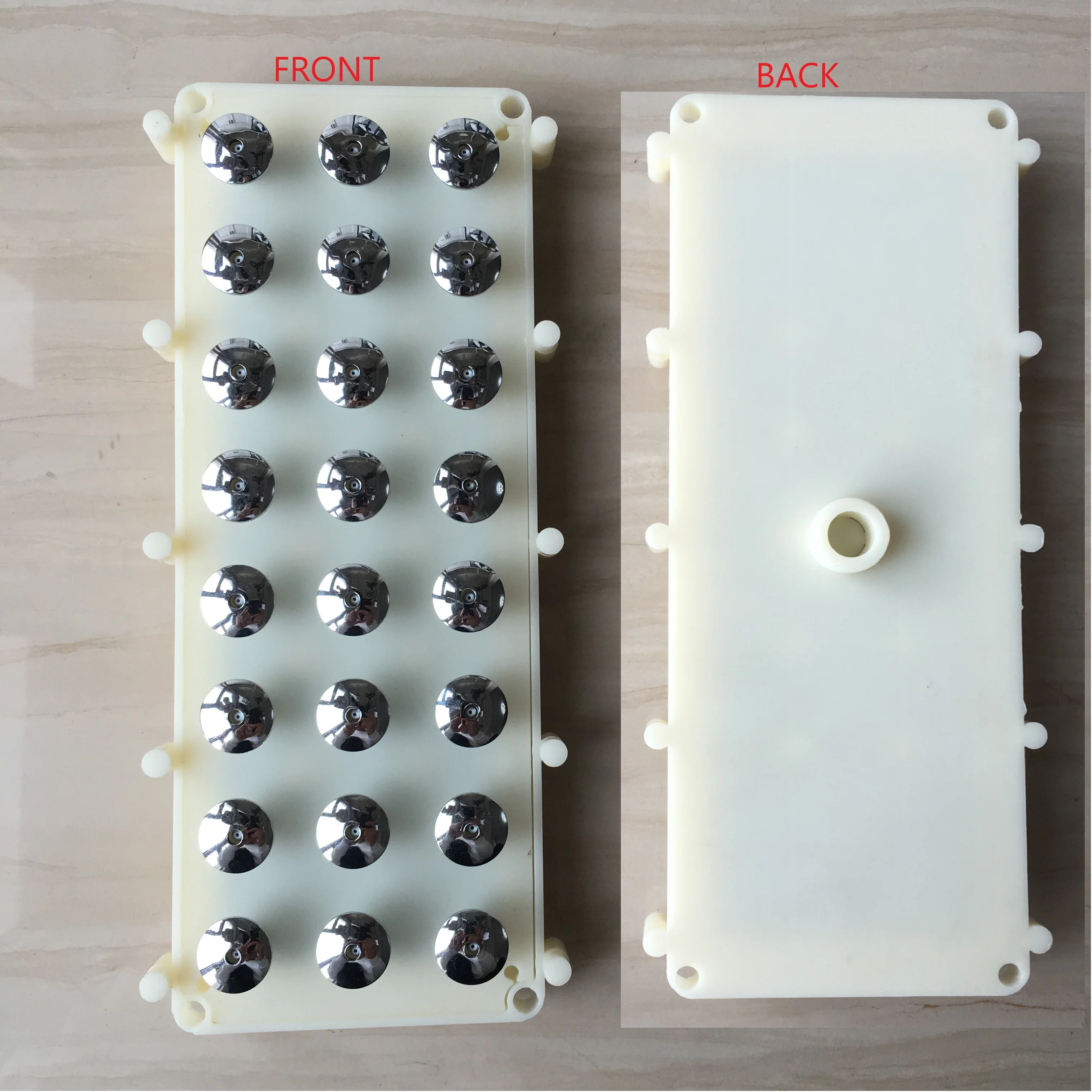 

ABS 250mmx95mm Rectangular Massage Style Back Spray Shower head 3 * 8 holes Back Spray Shower Head Accessories