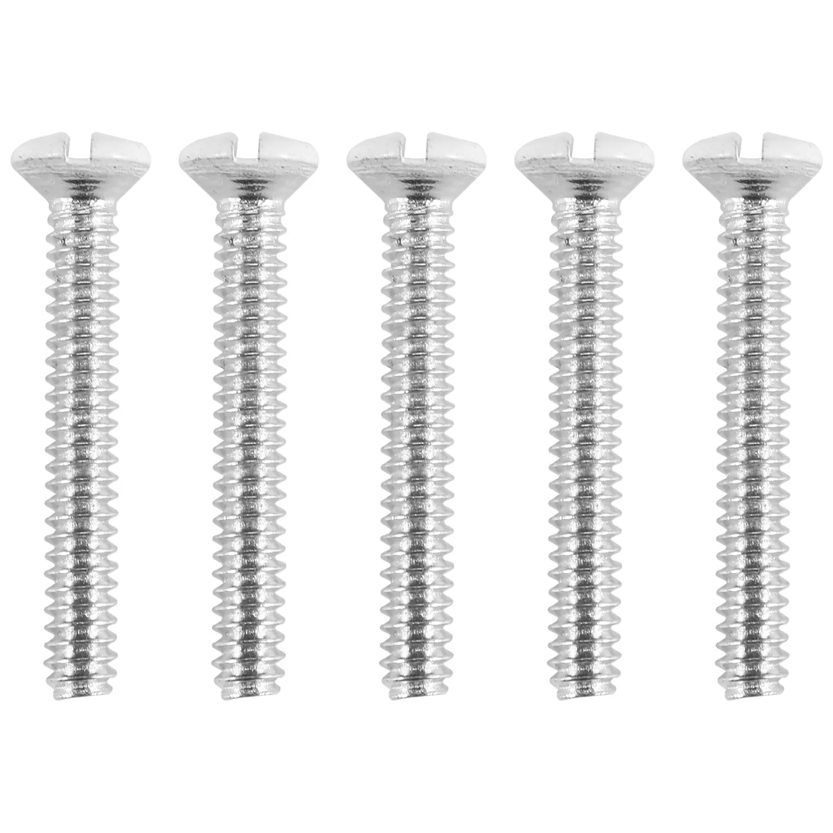 120 Pcs White Wall Plate Screws 1 Inch Long Slotted 6-32 Threads Switch Cover Screws Oval Milled Slot Screws Wall