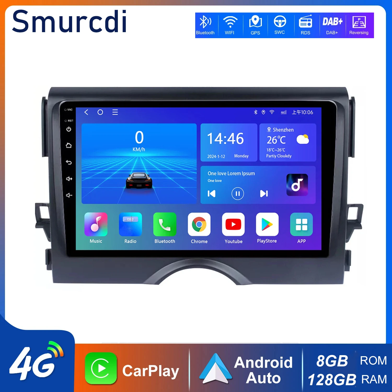 

2 Din Android 15 Car Stereo Wireless Carplay for TOYOTA REIZ Mark X 2010 - 2015 Multimedia GPS Navigation Video Autoradio Player