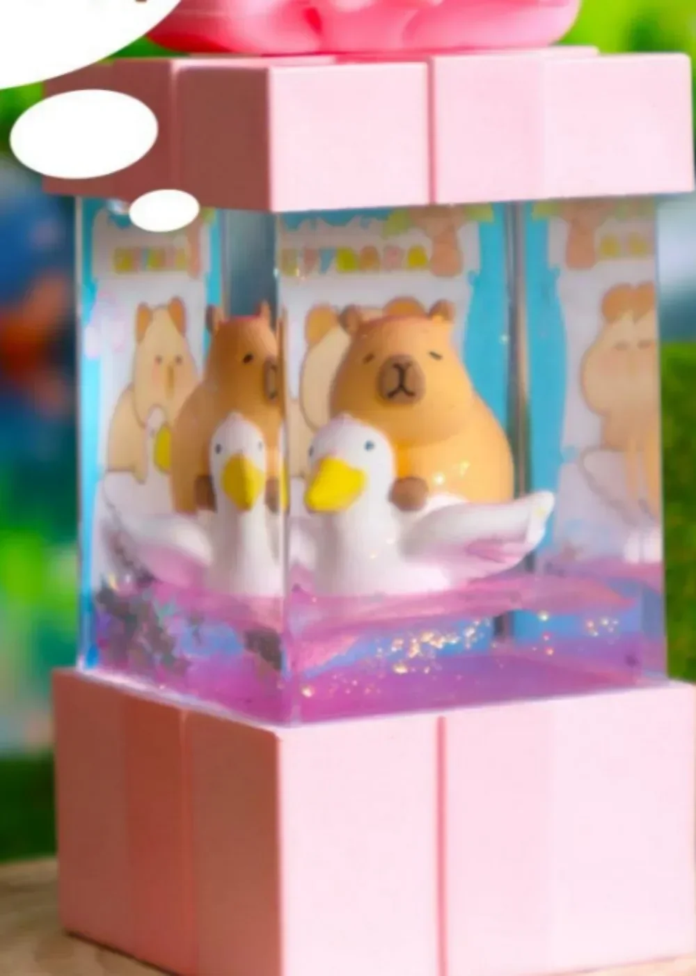 Capibara Blind Box Gift Set LED-licht Hars Ambachtelijk Nachtlampje Decoratief beeldje