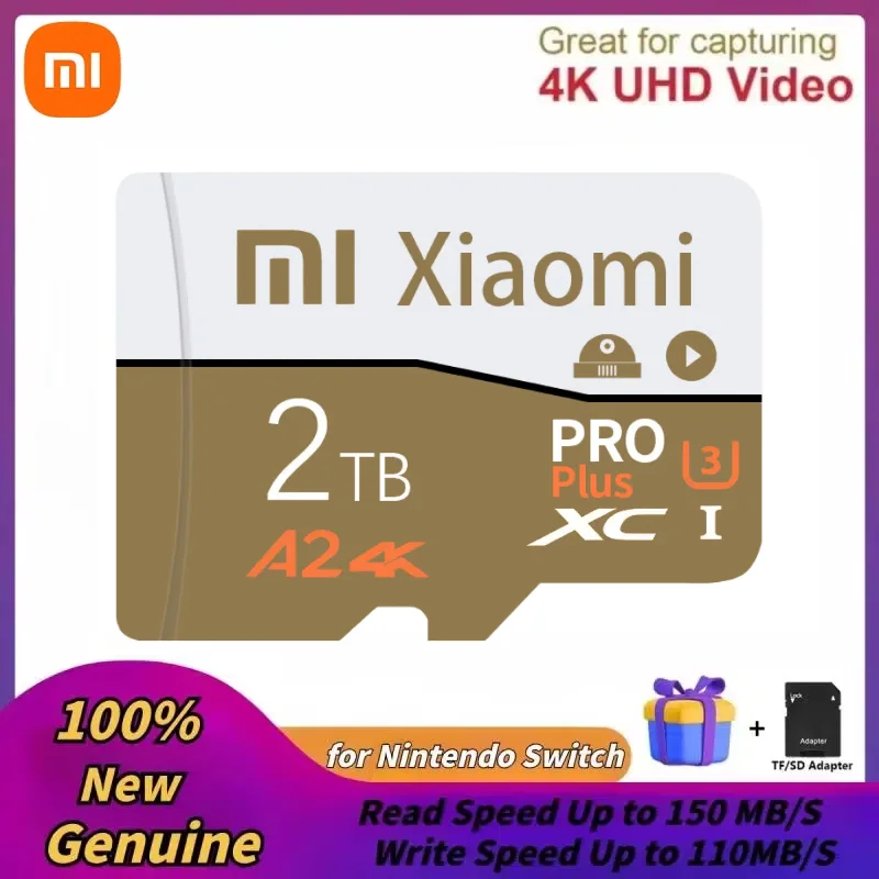 Xiaomi Micro TF SD Card 1TB 2TB Original Memory Card Camera 128GB High Speed Flash SD Card 512GB Expanded Storage For Android