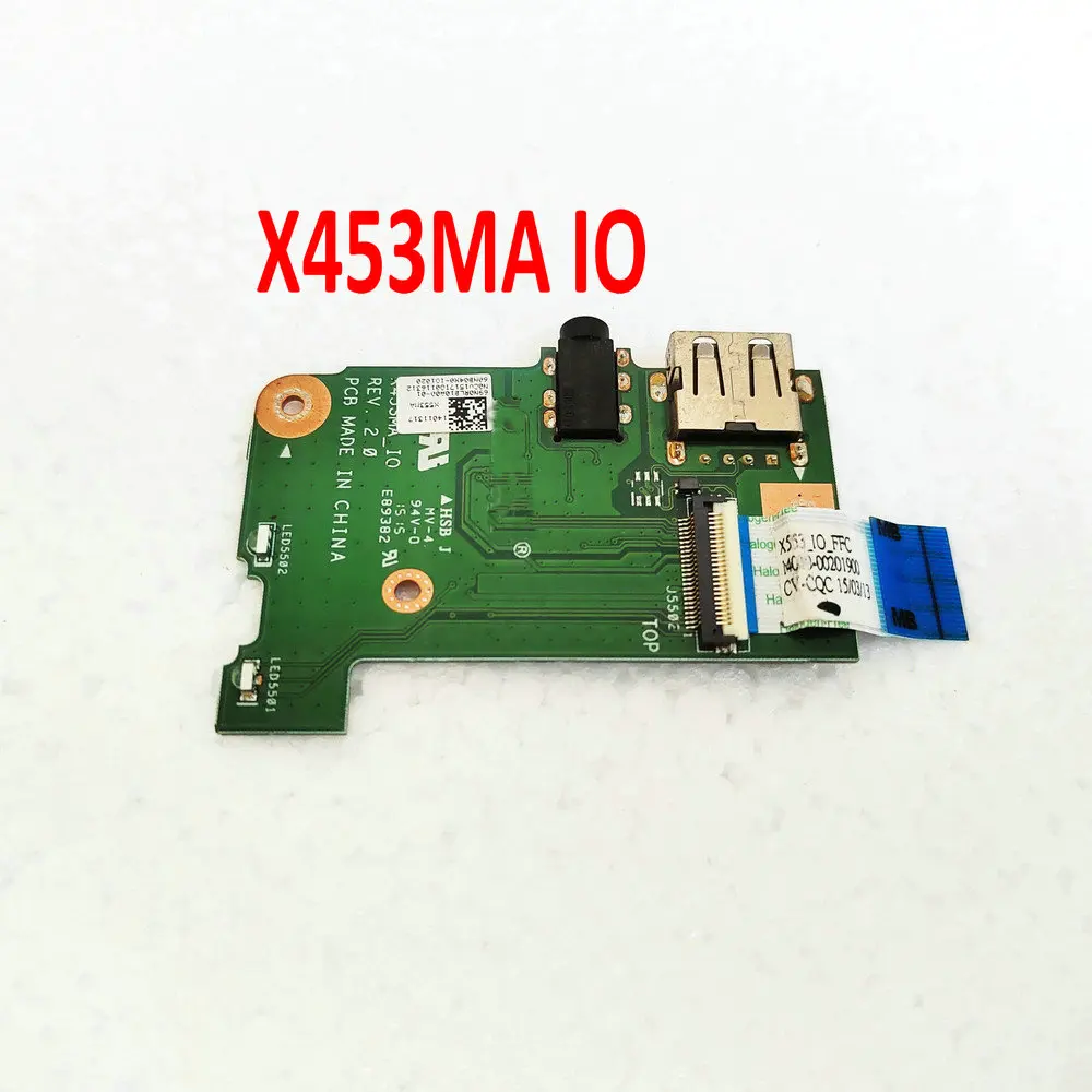 

Оригинальный USB-ноутбук для Asus X453MA X403M F453M X553MA X503MA F553MA X503M F553M scheda аудио разъем USB X453MA _ IO