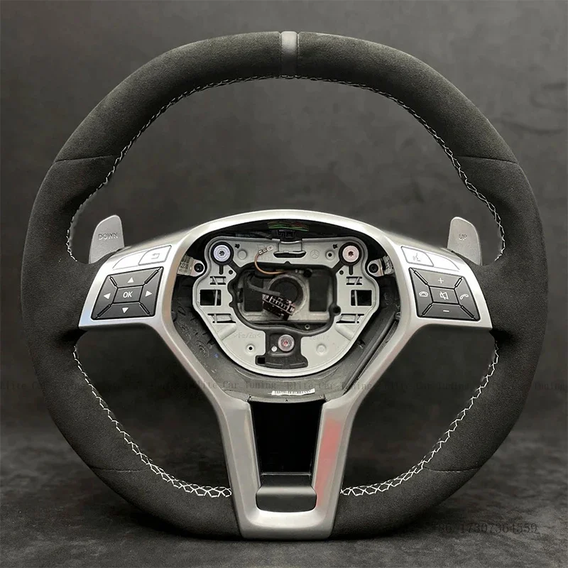 Carbon Fiber LED Steering WheelS Fit For BENZ AMG ACE GLB GLA GLC GL CLS CLA W220 W221 W222 W204 W205 W213 W212 E63 C63S view 5