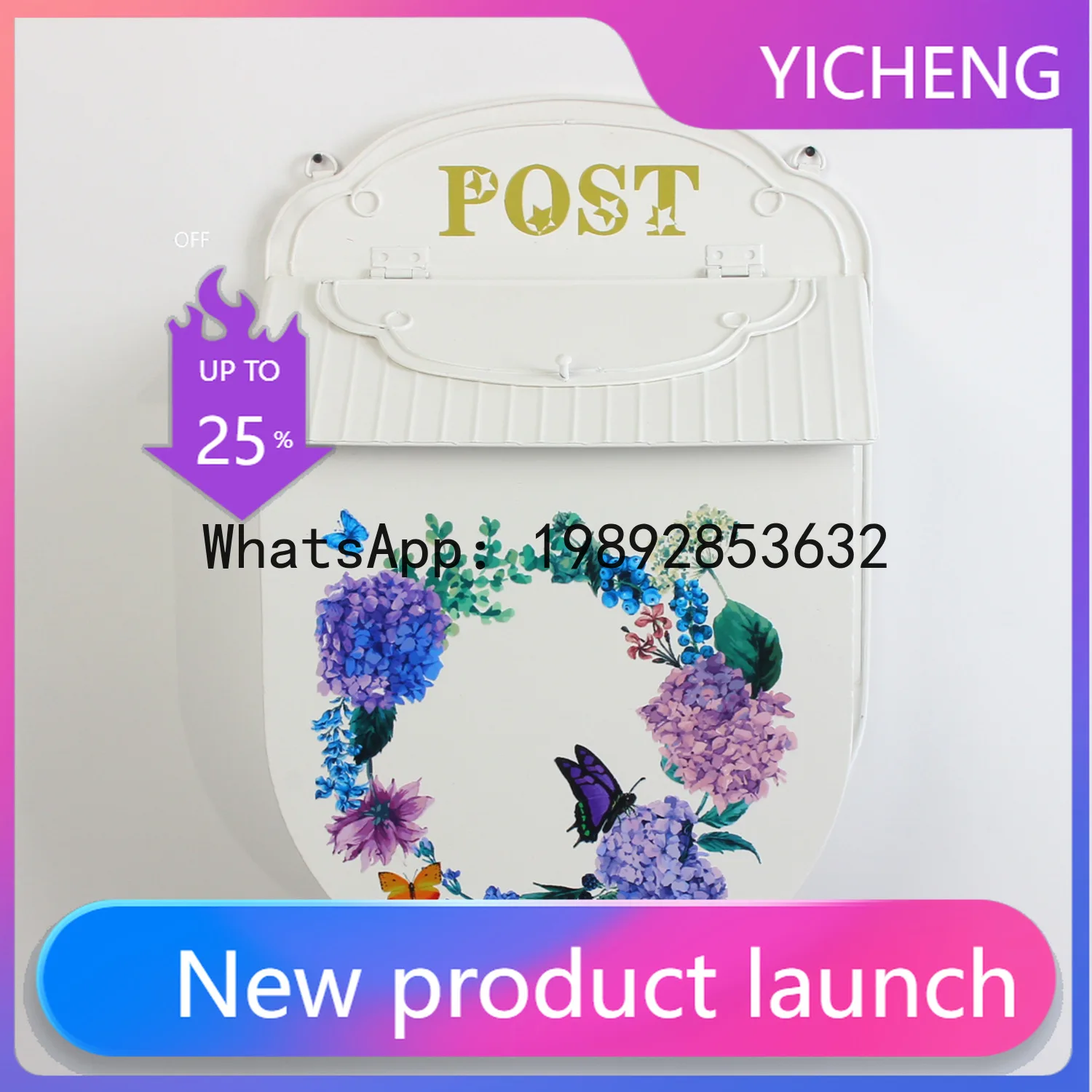 

Металлический настенный почтовый ящик Zzflorals - почтовый ящик в стиле кантри для декора дома