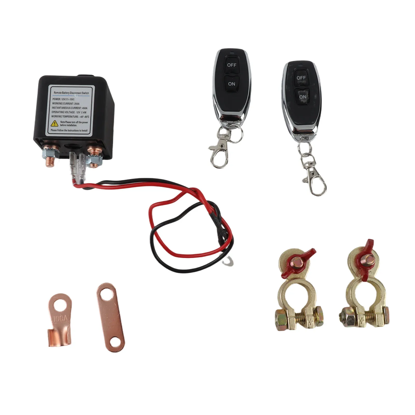 Car Remote Battery Disconnect Switch 12V 250A Upgraded Long Distance Control Prevent Battery From Draining