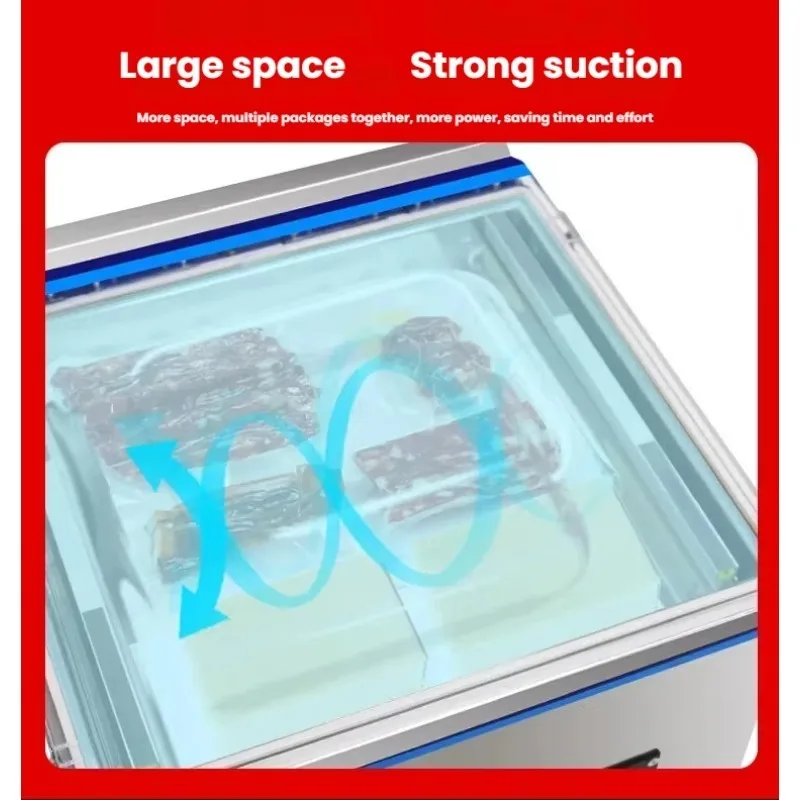 Programmable Automatic Food Vacuum Sealer with Digital Control for Fresh Cooked Food Preservation in Restaurant Central Kitchen