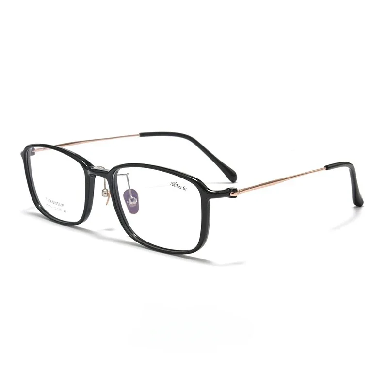KIZN خفيفة للغاية موضة TR90 نظارات ريترو مربع فاخر التيتانيوم النقي النظارات الطبية البصرية إطار الرجال والنساء