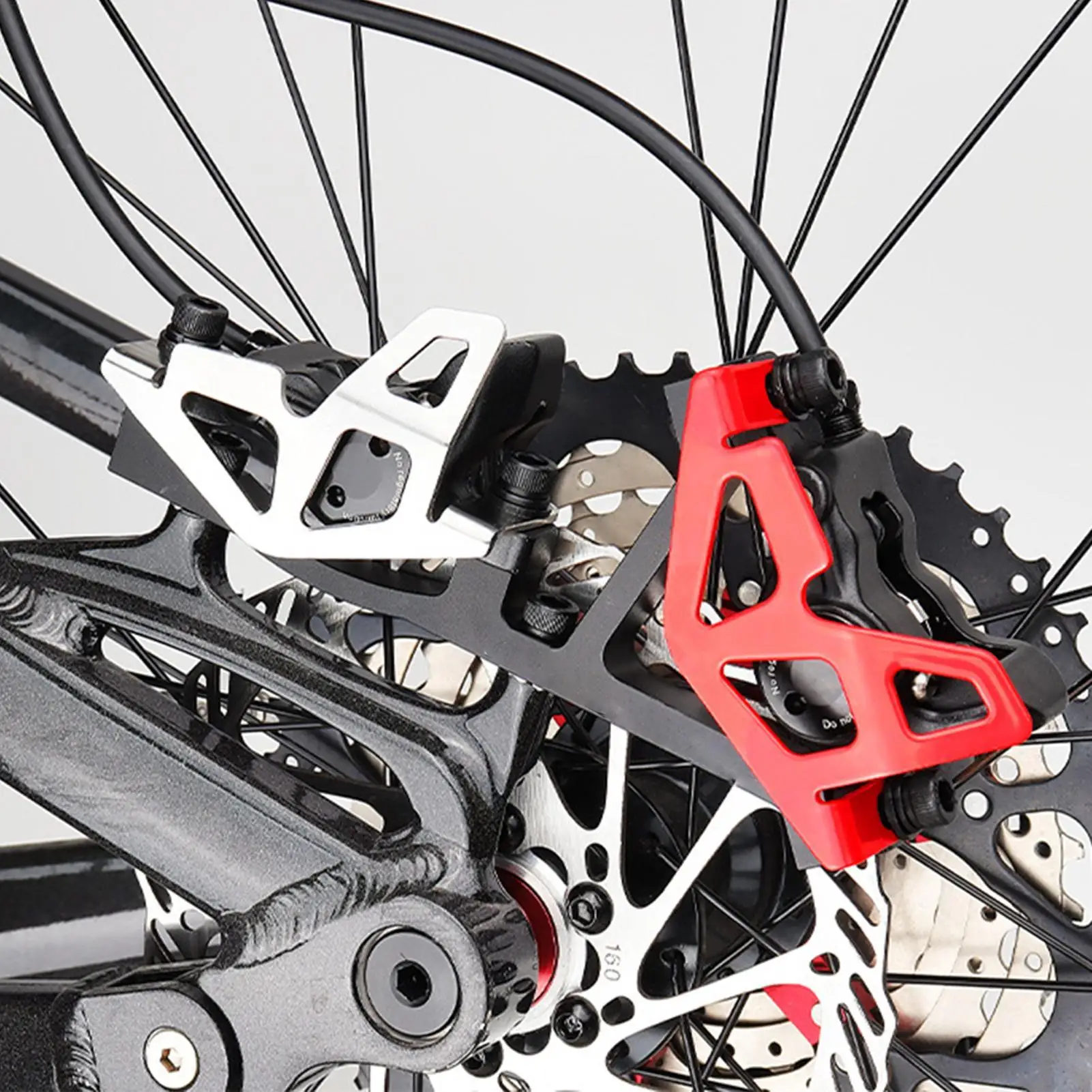Schutzabdeckung für Mountainbike-Hinterradbremssättel aus Aluminiumlegierung, Mountainbike-Bremssattelschutz für Fahrradteile