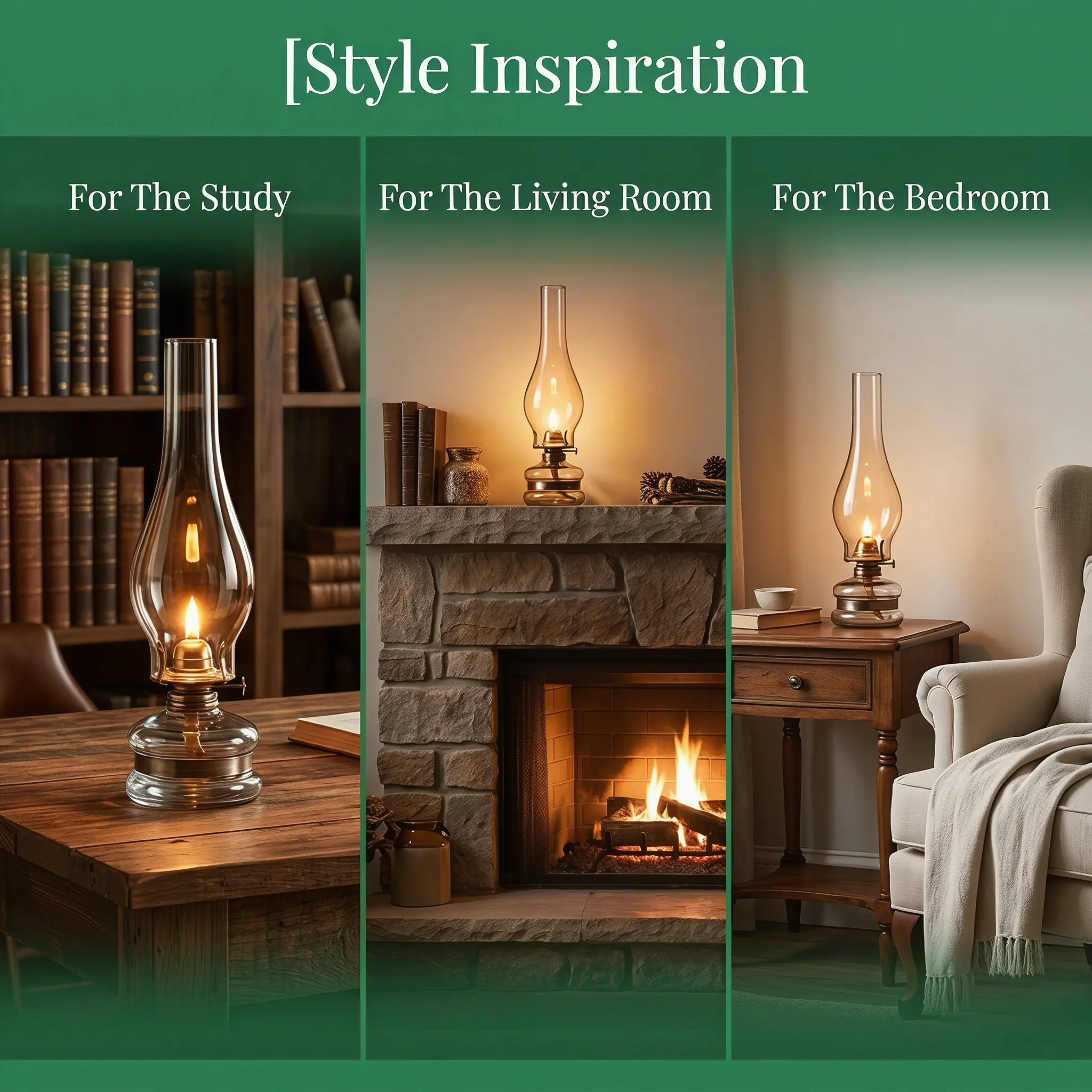 Oil Lamp Glass Shade Retro Style Clear Light Chimney Replacement Glass Cover High Temperature Resistant
