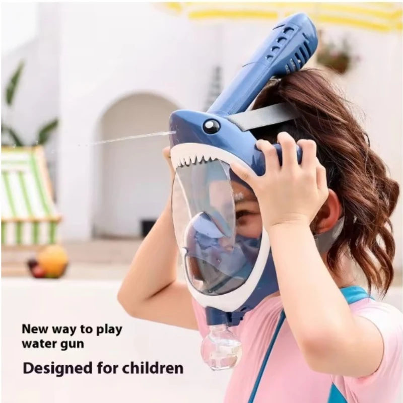

New Children'S Snorkeling Mask Water Jet Respirator Full Dry Swimming Goggles Diving Mask Set Diving Training Masks
