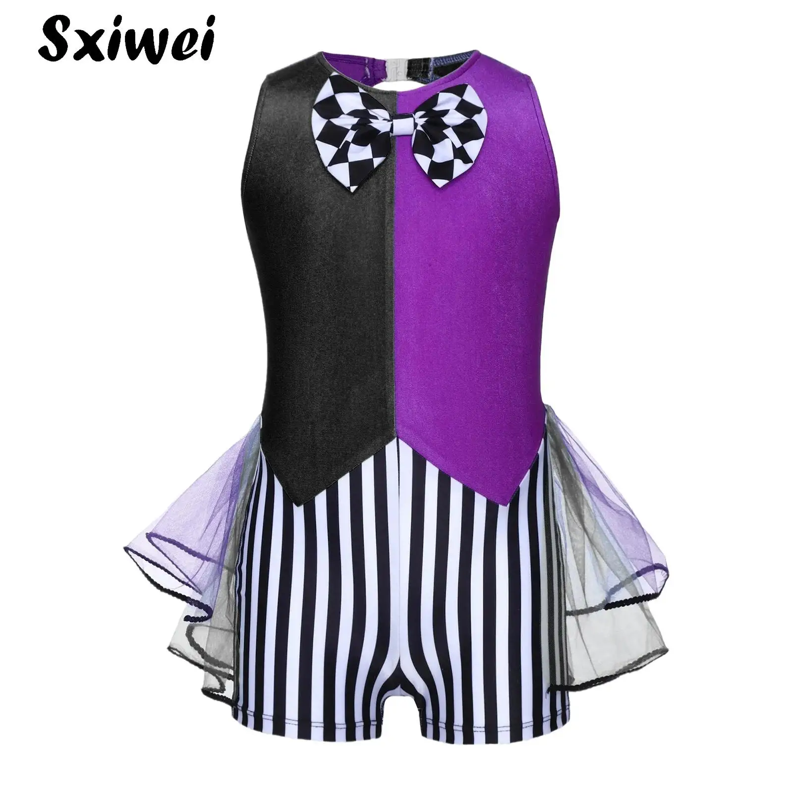 فتاة الباليه الحديثة الجاز اللاتينية الرقص ارتداءها بذلة شبكة توتو تنورة المشارب قليل Unitard فستان السيرك أداء زي