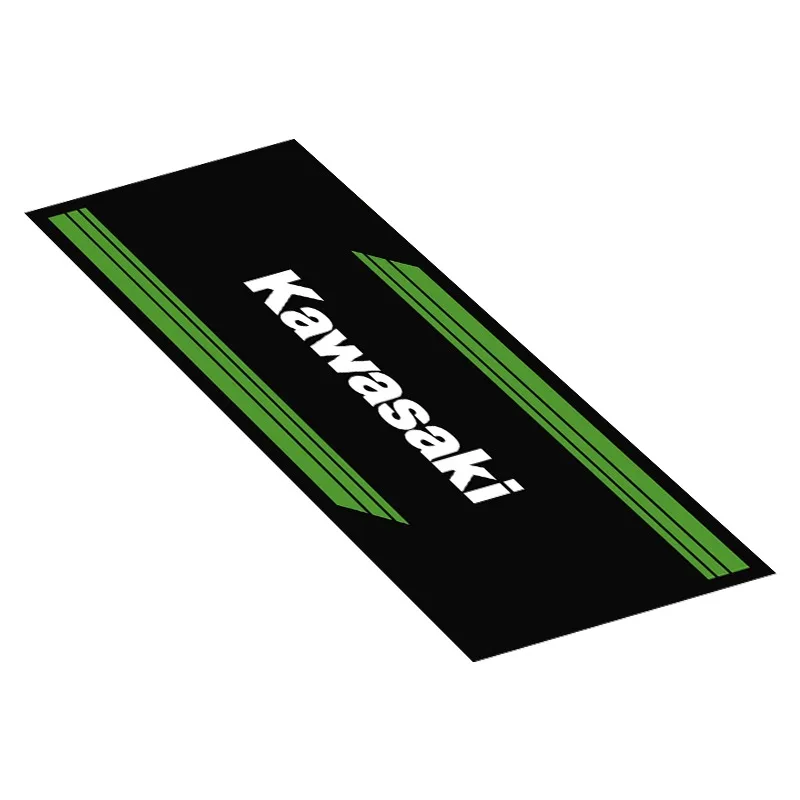 Aangepaste Kawasaki Ninja motorfiets parkeermat antislip garagekleed waterdicht racen moto display tapijt decoratie mat