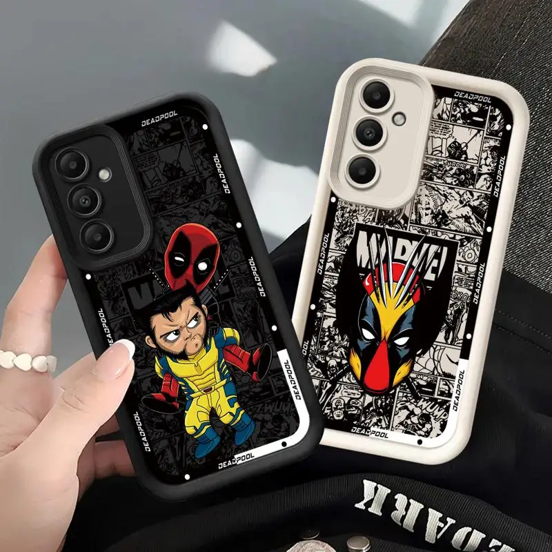 Wolverine Deadpool Brothers Phone case for Samsung Galaxy A55 A52 A33 cases A24 A15 A12 A23 A22 5G A54 A52s A53 A14 funda Cover