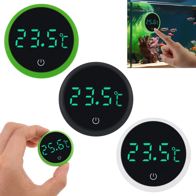 

Mini digital aquarium thermometer LED display electronic fish tank water temperature measurement thermometer fish tank supplies