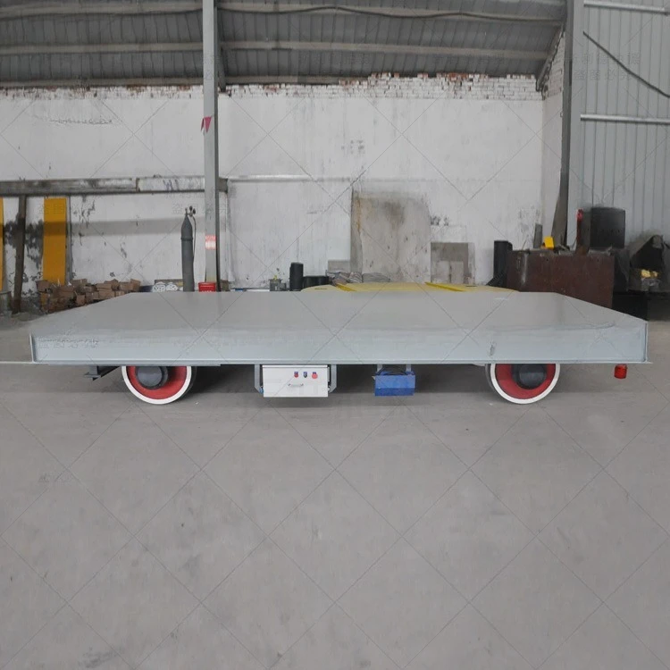 40 طنًا من سيارة مسطحة مزودة بكابل إمداد الطاقة، سيارة كهربائية بأربع عجلات، سيارة دوران قالب ورشة العمل