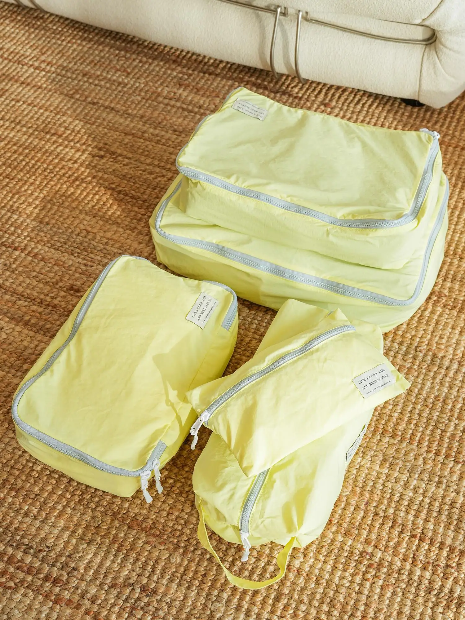 旅行用衣類収納バッグ5点セット-荷物整理バッグ-下着と衣類分離バッグ-家庭用収納オーガナイザー