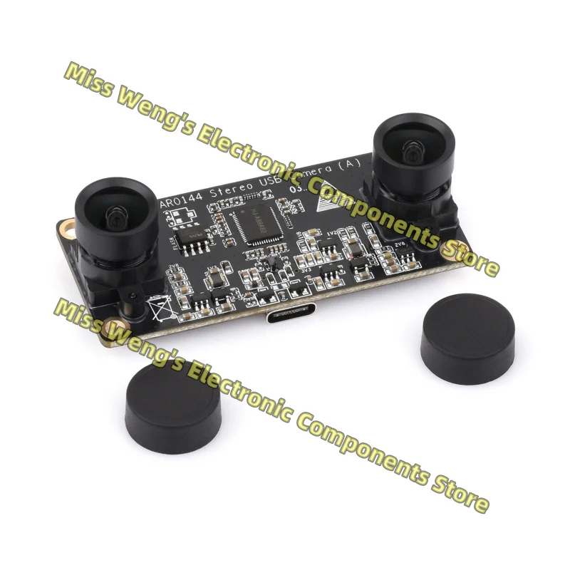 AR0144 Stereo USB Camera (A) Dual camera module USB communication drive free plug and play AR0144 module distortion free lens