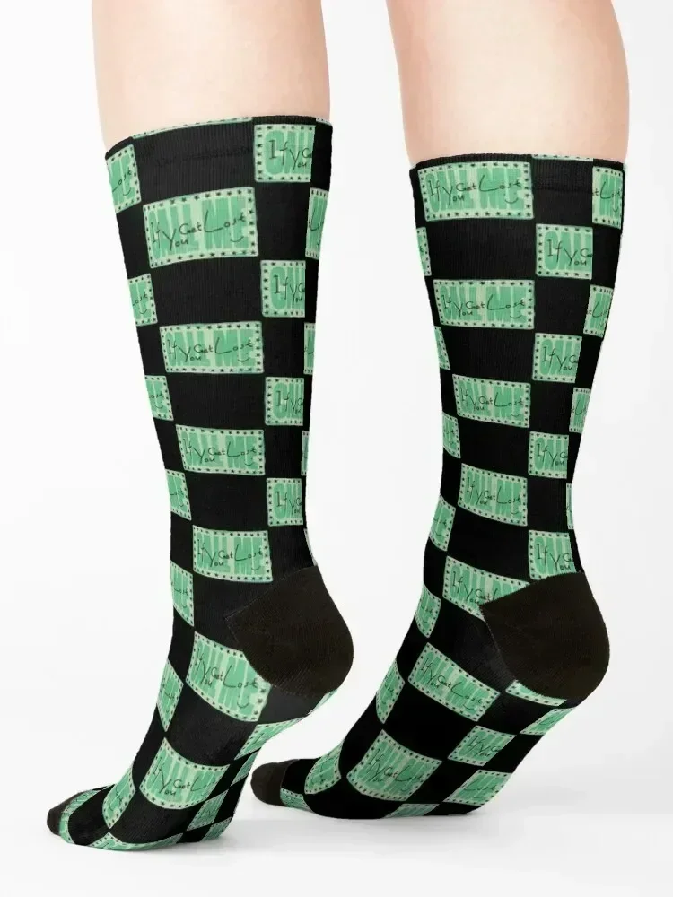 Nennen Sie mich, wenn Sie verloren wird (horizontal) Socken Strümpfe Zehensport Valentinstag Geschenkideen Winter Thermosocken für Damen Herren