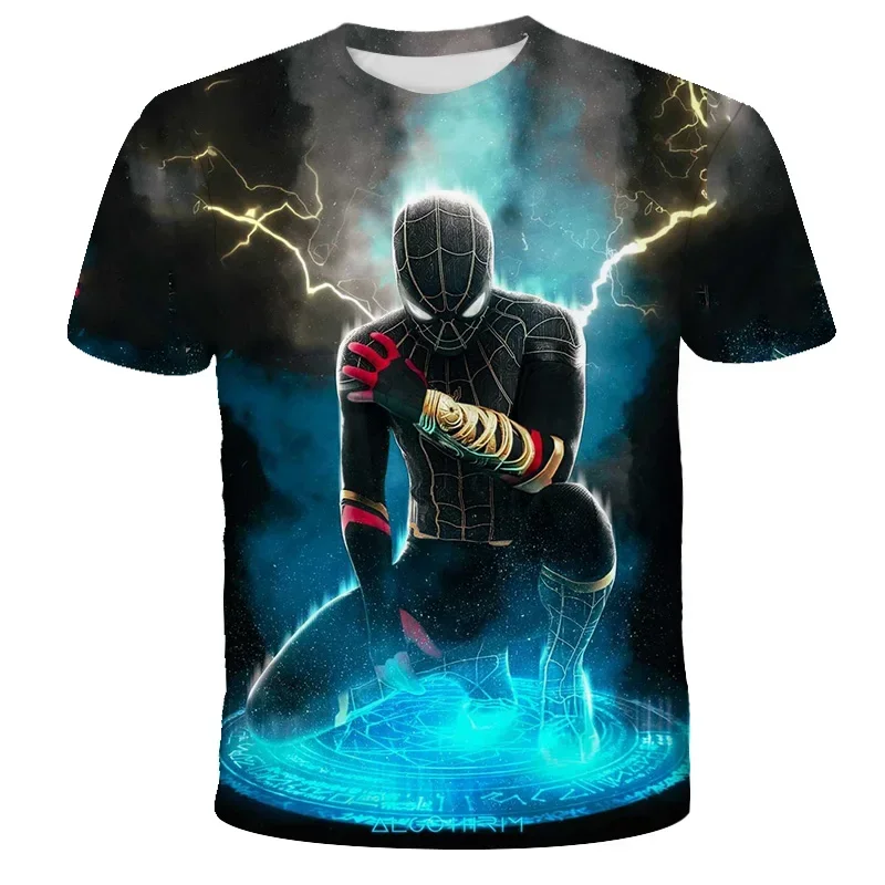 Summer Fashion 3d Print Spiderman Avengers T Shirt Kids Adults Casual T-shirt Children Boys Girls Cartoon Tshirt Clothing