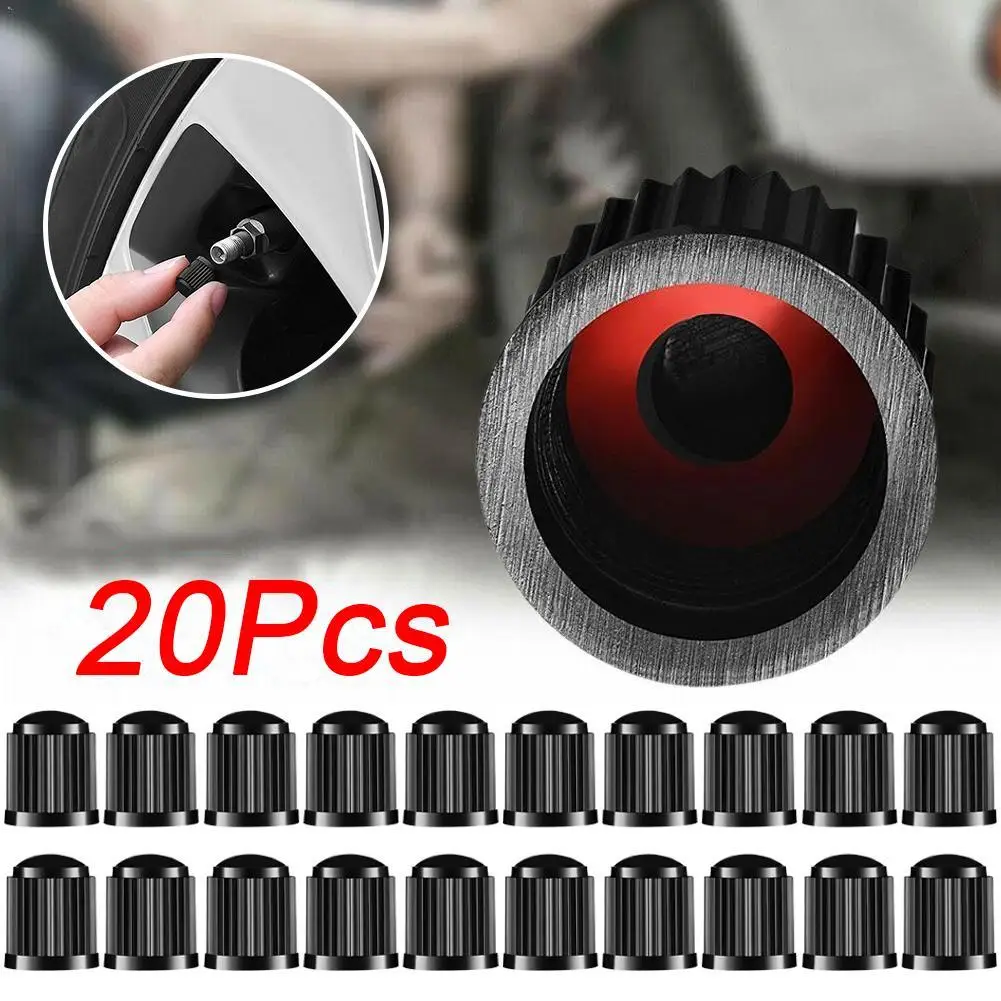 20pcs Car Tire Cap Plastic Valve Cap Motorcycle Bicycle Car Tire Valve Core Valve Cover Wholesale