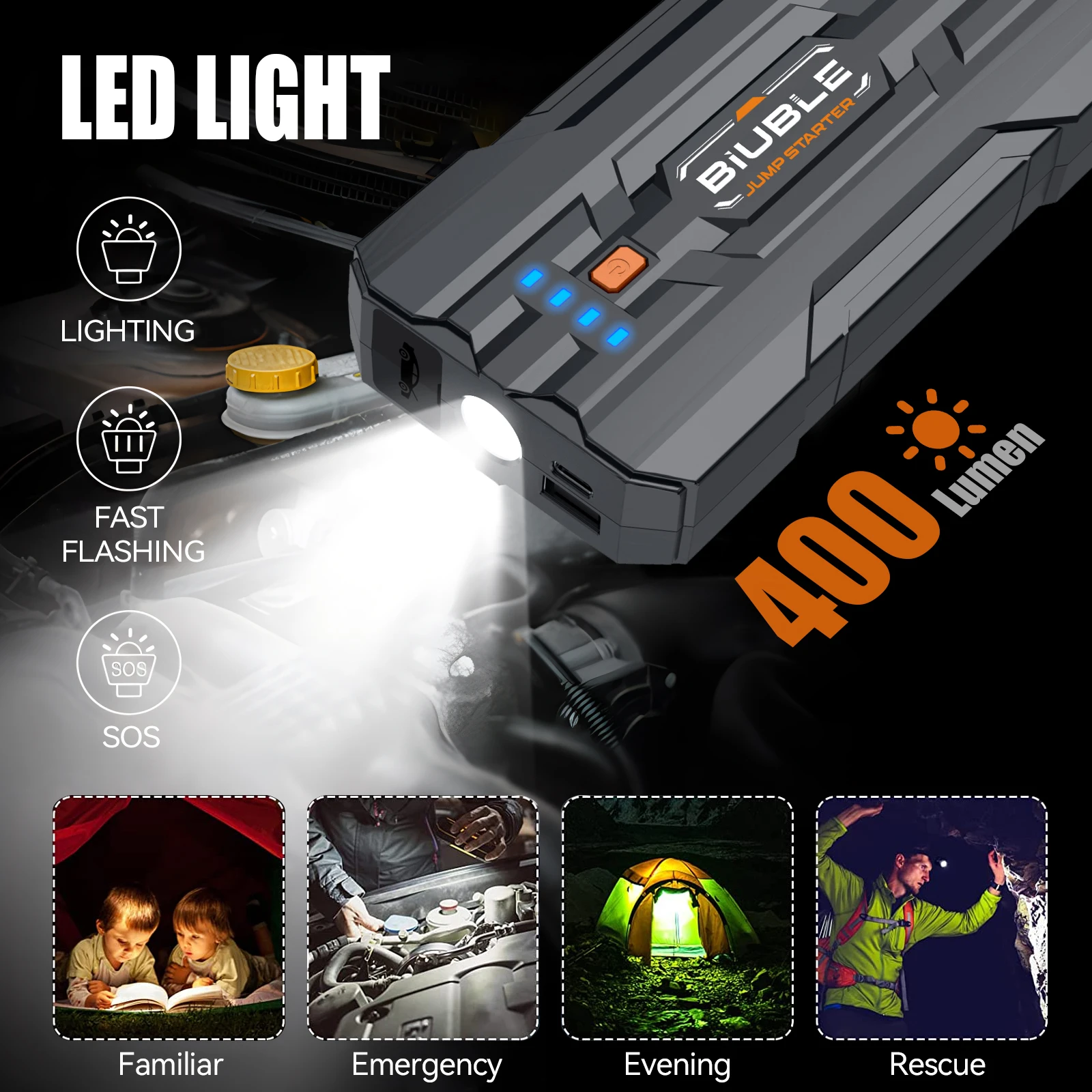7000A Peak Car Jump Starter, M - đánh giá và giá Outdoor Power Supply 12V