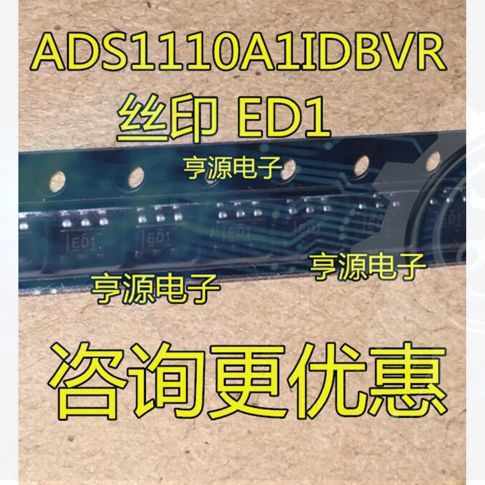 10pieces ED1 ADS1110A1 ADS1110A1IDBVR SOT23-6 Ex-stock Immediate Delivery