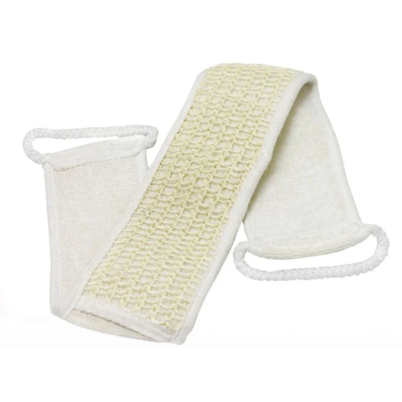 Depurador EXFOLIANTE SUAVE Natural Loofah correa de espalda cepillo de baño ducha de espalda masaje Spa esponja exfoliante PARA CINTURÓN DE BAÑO