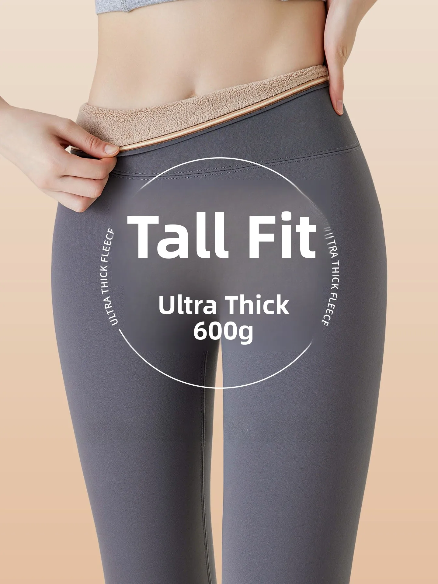

Thiened Fce Yoga Pants High Waist arkskin Women's Boting Trousers Winter Warm Casual Nylon Spandex Butt Lifting