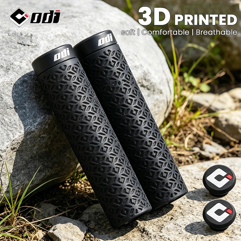 

ODI 3D Printed Grips MTB Bike Handlebar Cover Breathable Comfortable Bicycle Handles Cuffs Shock Absorbing Non Slip Cycling Fist