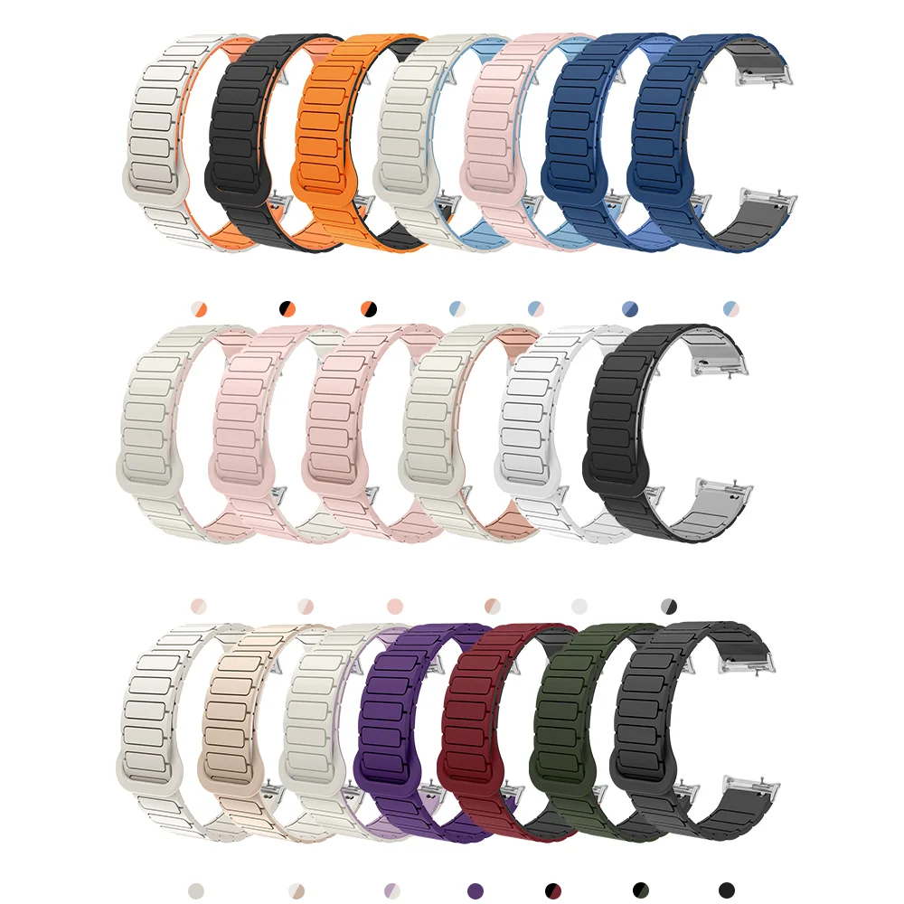 명예 시계 4 갑옷 스타일 안정적인 버클 퀵 릴리스 경량 고품질 실리콘 남여에 대한 20mm 자기 시계 스트랩