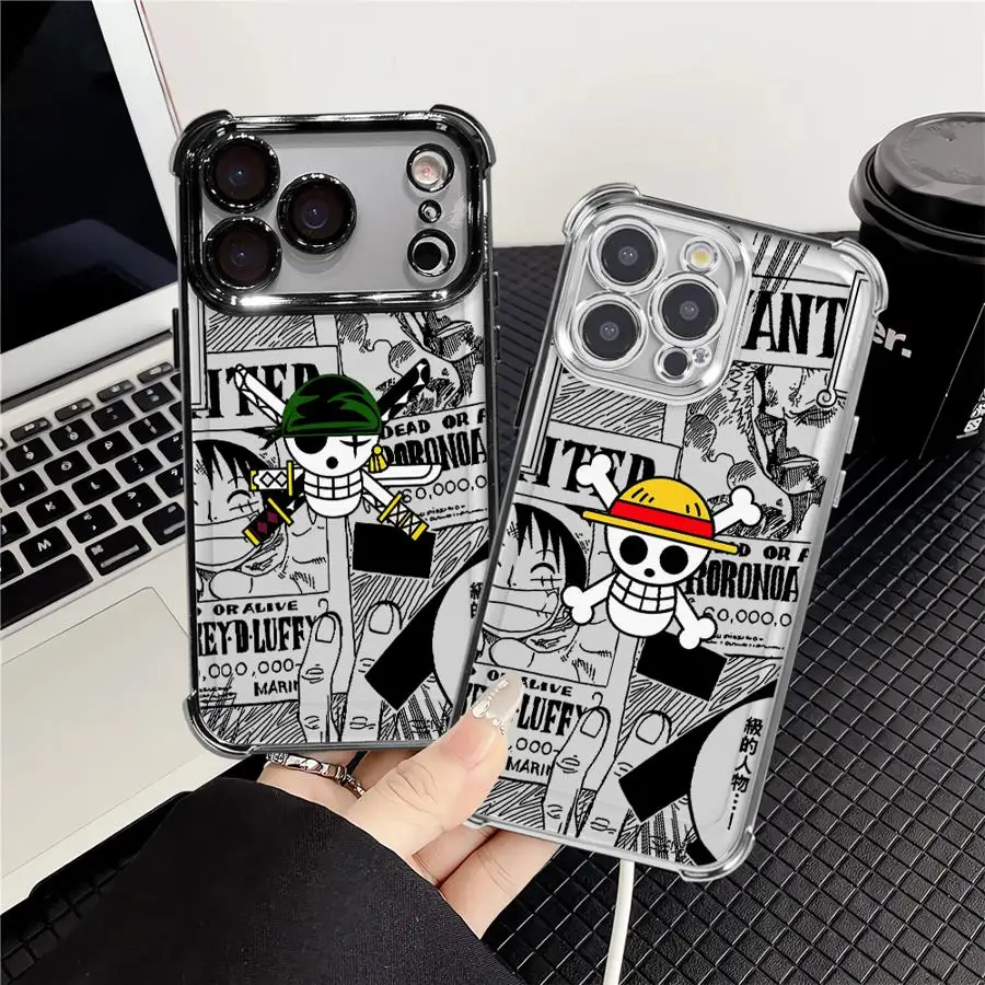 One Piece Cool Logo Case for Apple iPhone 17 Pro Max XS XR 13 14 Air 15 12 Plus 11 16 Phone Cover 